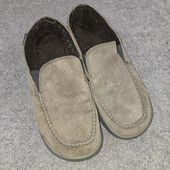 Patagonia Maui Moc Brown Fleece Lined Slip On Shoes Men Size 10 Loafer (No Tag) - Picture 1 of 13